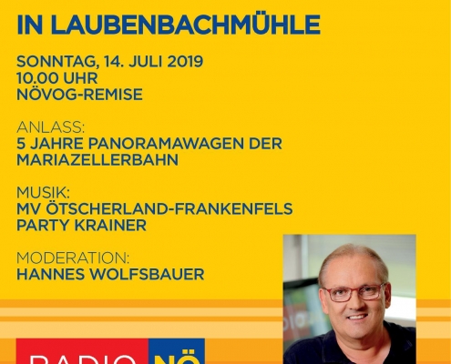 Radio Niederösterreich Frühschoppen Laubenbachmühle Flyer